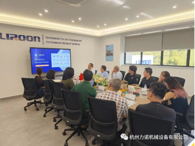 歡迎墨西(xī)哥客戶來力諾參觀
